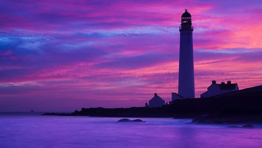 (1). Lighthouse, Ocean rocks, Cn tower, Red 1360X768 HD wallpaper