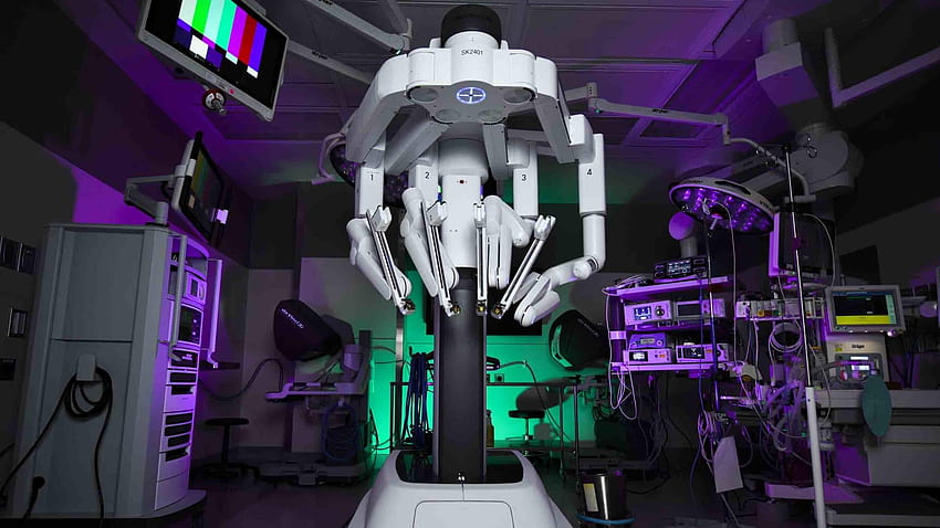 I robot chirurgici stanno aumentando di popolarità. Così saranno i loro dati, sala operatoria Sfondo HD