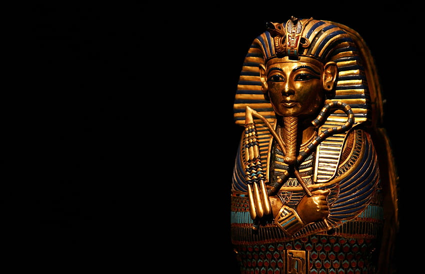 Artefactos del antiguo Egipto de la tumba del rey Tutankamón se muestran por primera vez después de haber estado encerrados durante 95 años fondo de pantalla