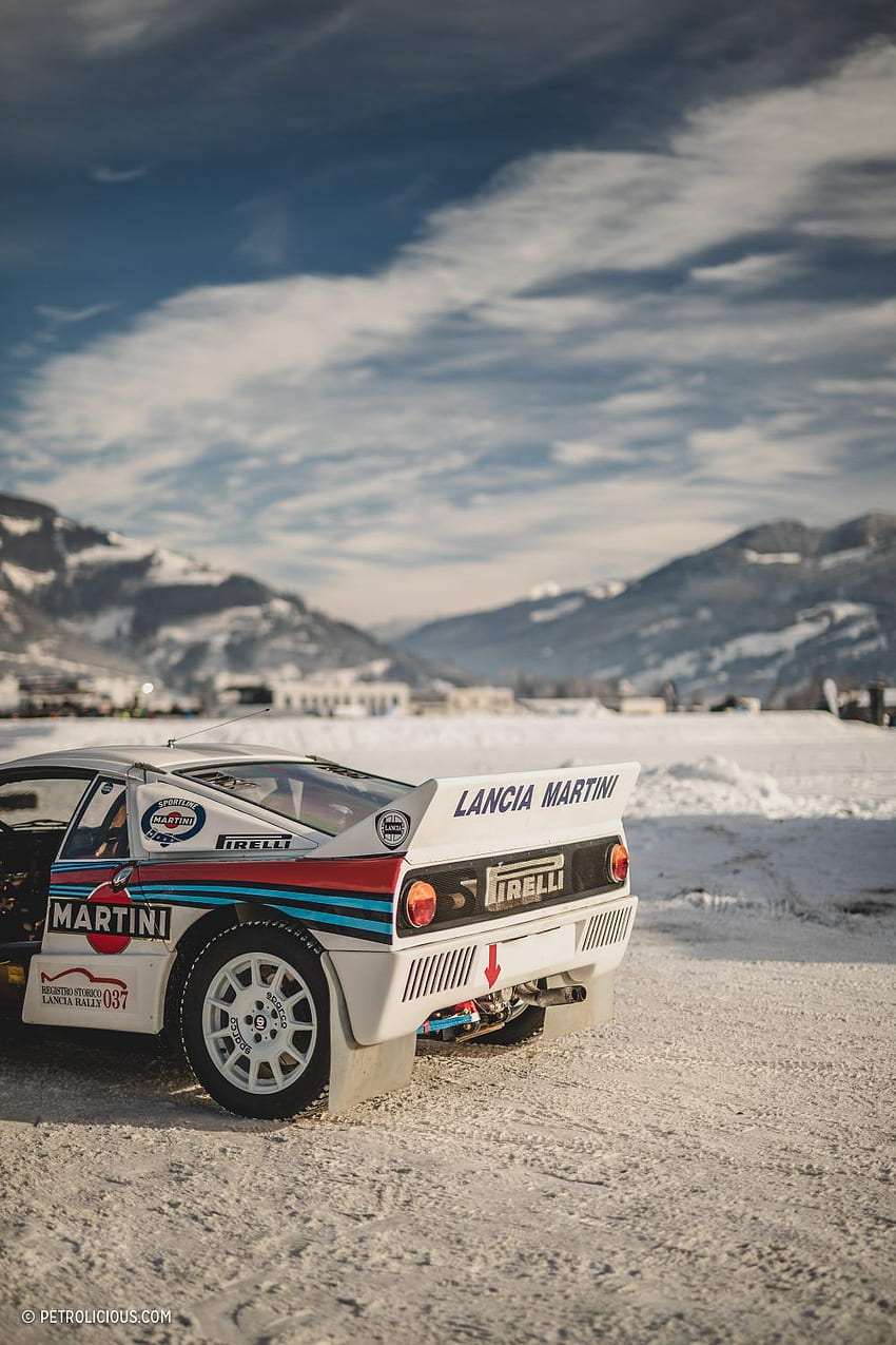 마티니 온 더 록스: 역사적인 Lancia 037 랠리카를 오스트리아의 얼음 위로 달래다. 랠리카, 랠리카 레이싱, 마티니 온 더 락 HD 전화 배경 화면