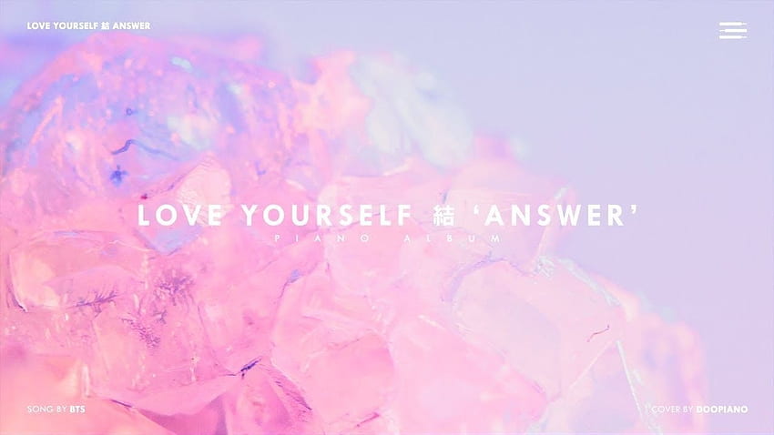 Love Yourself Answer BTS Laptop, Love Yourself: Answer Wallpaper HD