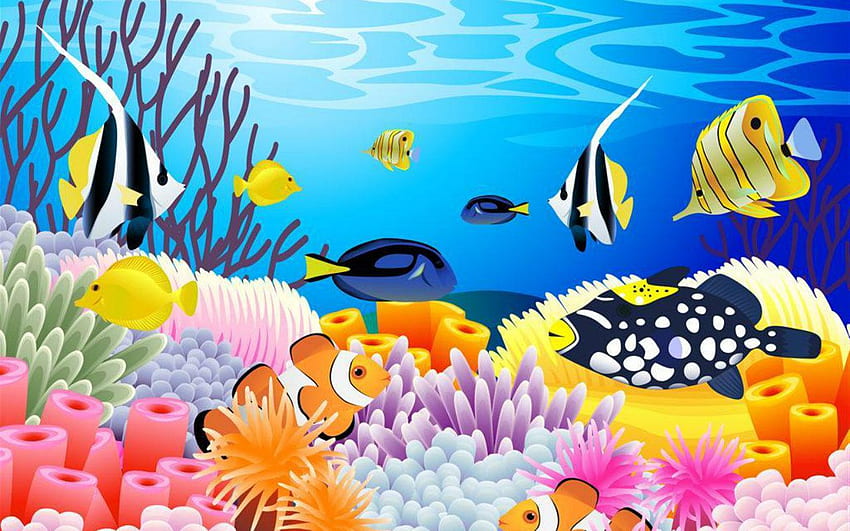 Under the sea cartoon backgrounds HD wallpapers | Pxfuel