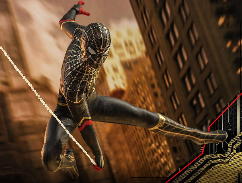 Spider Man Black and Gold Suit No Way Home Concept Art , Movies , , and Background, Spiderman No Way Home HD wallpaper