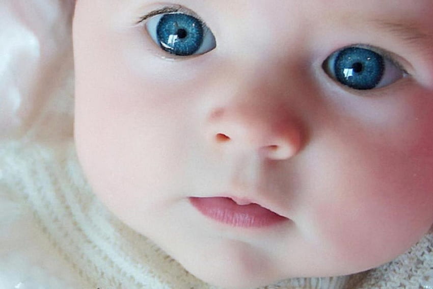 ładny kapelusz dla niemowląt dywan niebieskie oczy słodkie Tapeta HD