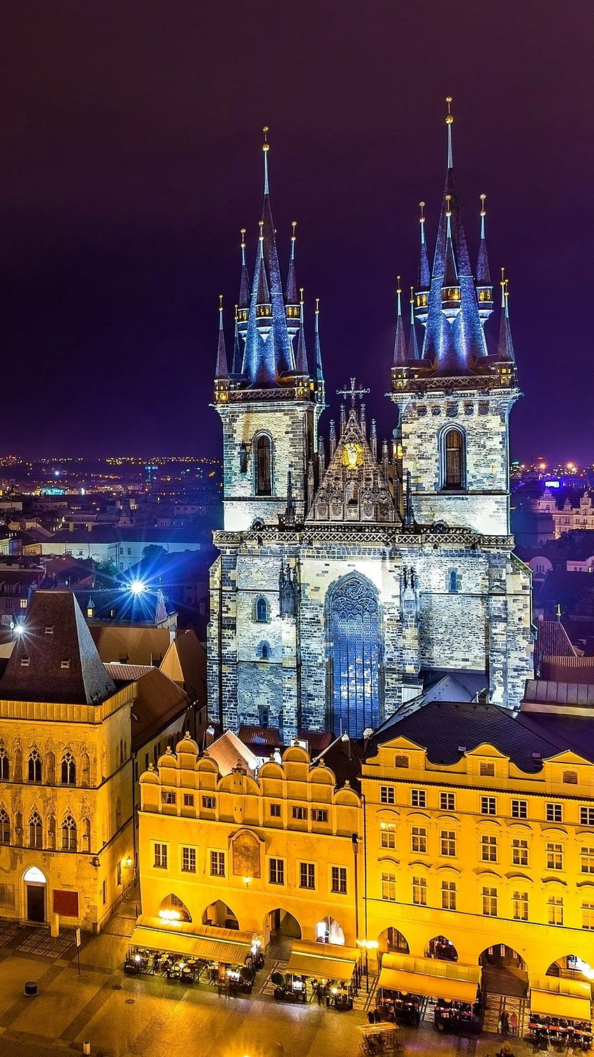 Prag - Fernweh mit dem schirm haben. Ciudad de Praga, Praga, Ciudades, Prager Nacht HD-Handy-Hintergrundbild