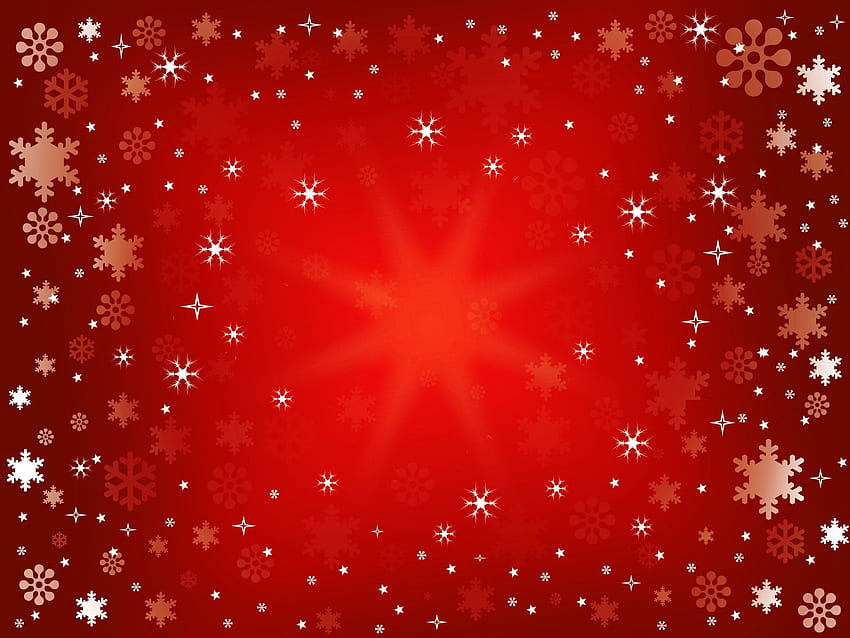 Estrelas no fundo do Natal, cartões ou Natal, Natal vermelho papel de parede HD