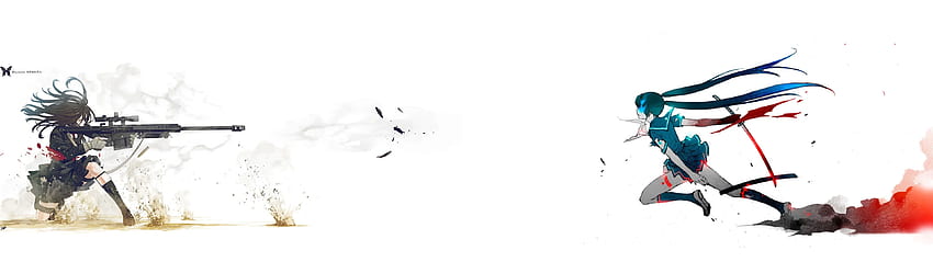 デュアル モニター アニメ背景、3840X1080 デュアル スクリーン モニター 高画質の壁紙