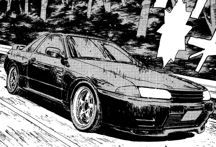 Nissan Skyline GT R de Takeshi Nakazato, Initial D Manga Fond d'écran HD