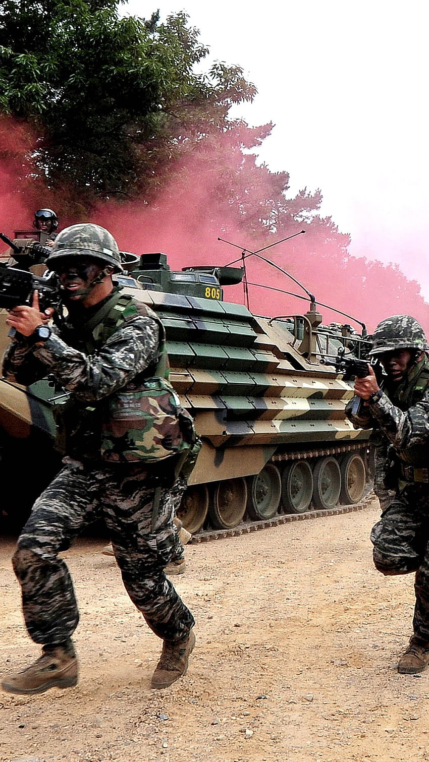 Ejército, Corea del Sur, Soldado del Ejército fondo de pantalla del teléfono