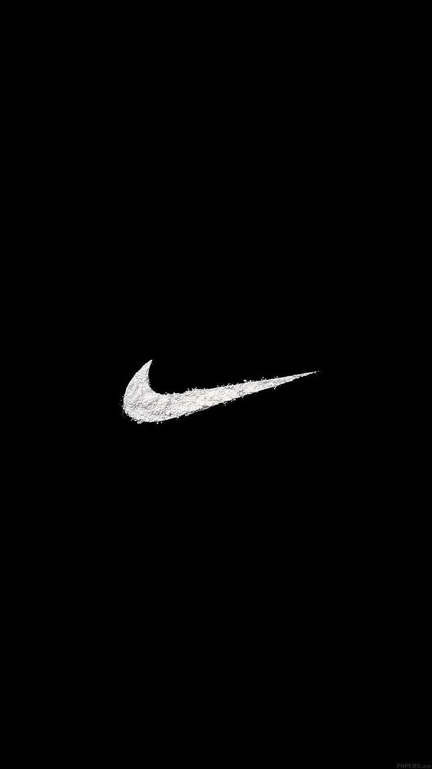 Po prostu zrób to Logo Art Minimal. Nike, logo Nike, iPhone Nike Tapeta na telefon HD