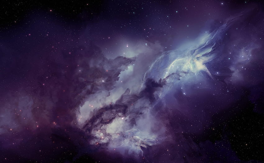 Universe, Stars, Blur, Smooth, Nebula, Galaxy HD wallpaper