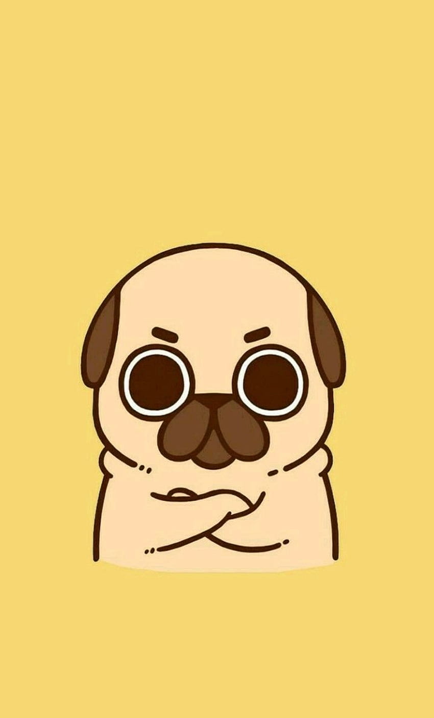 taylor powell on Pugs. Cute cartoon , Pug , Cartoon HD phone wallpaper