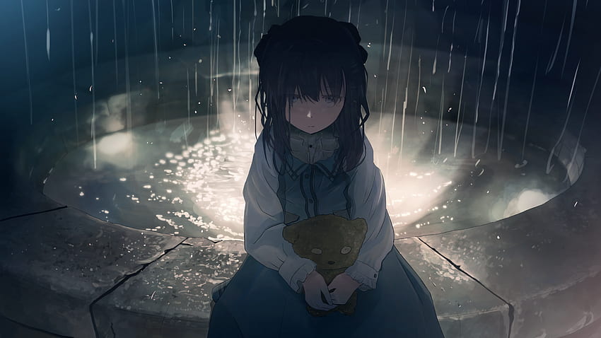 para o tema: chuva Página 6, fundo, Dark Rain Sad Anime papel de parede HD