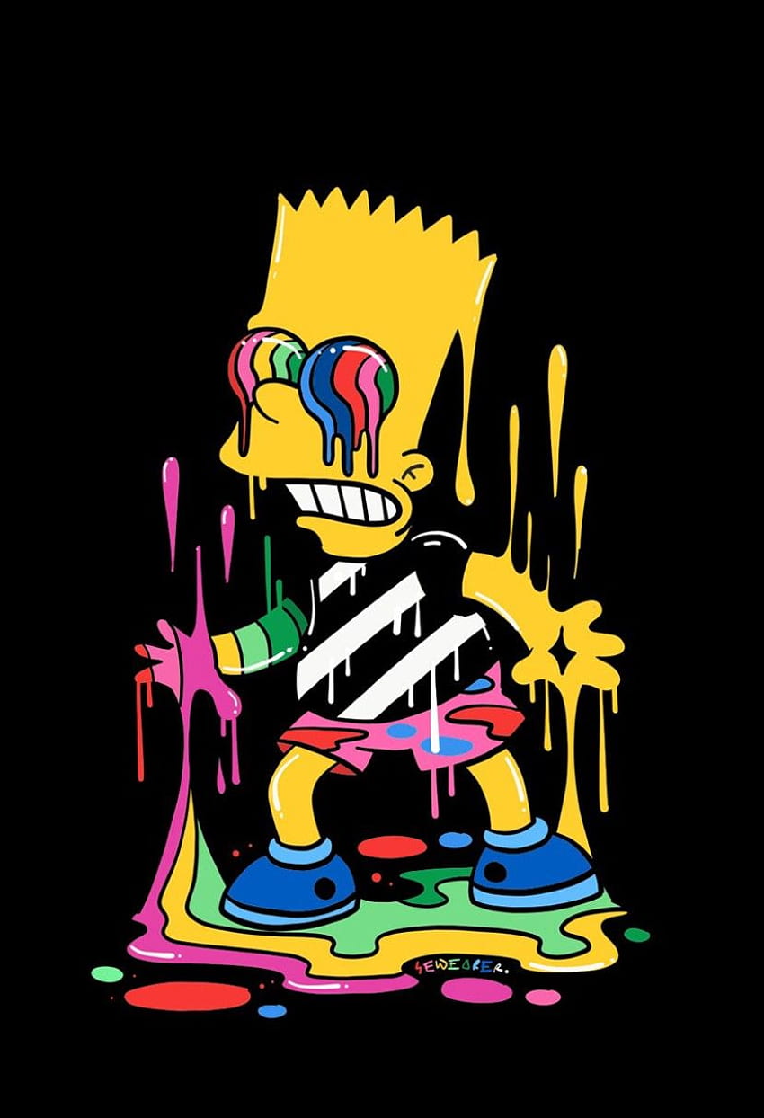 Pomysły Barta Simpsona. bart simpson, sztuka simpsonów, bart, bart simpson smutny chłopiec Tapeta na telefon HD