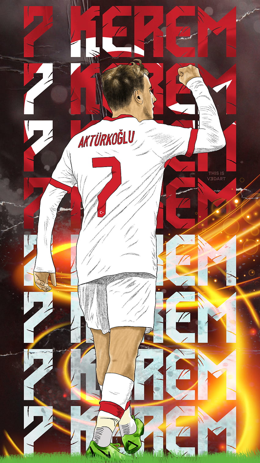 Kerem Aktürkoğlu, football, Turkiye, Akturkoglu, Galatasaray, Ultraslan HD phone wallpaper