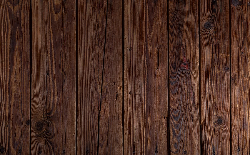 Tło drewna, brązowa powierzchnia drewniana, słoje drewna Tapeta HD