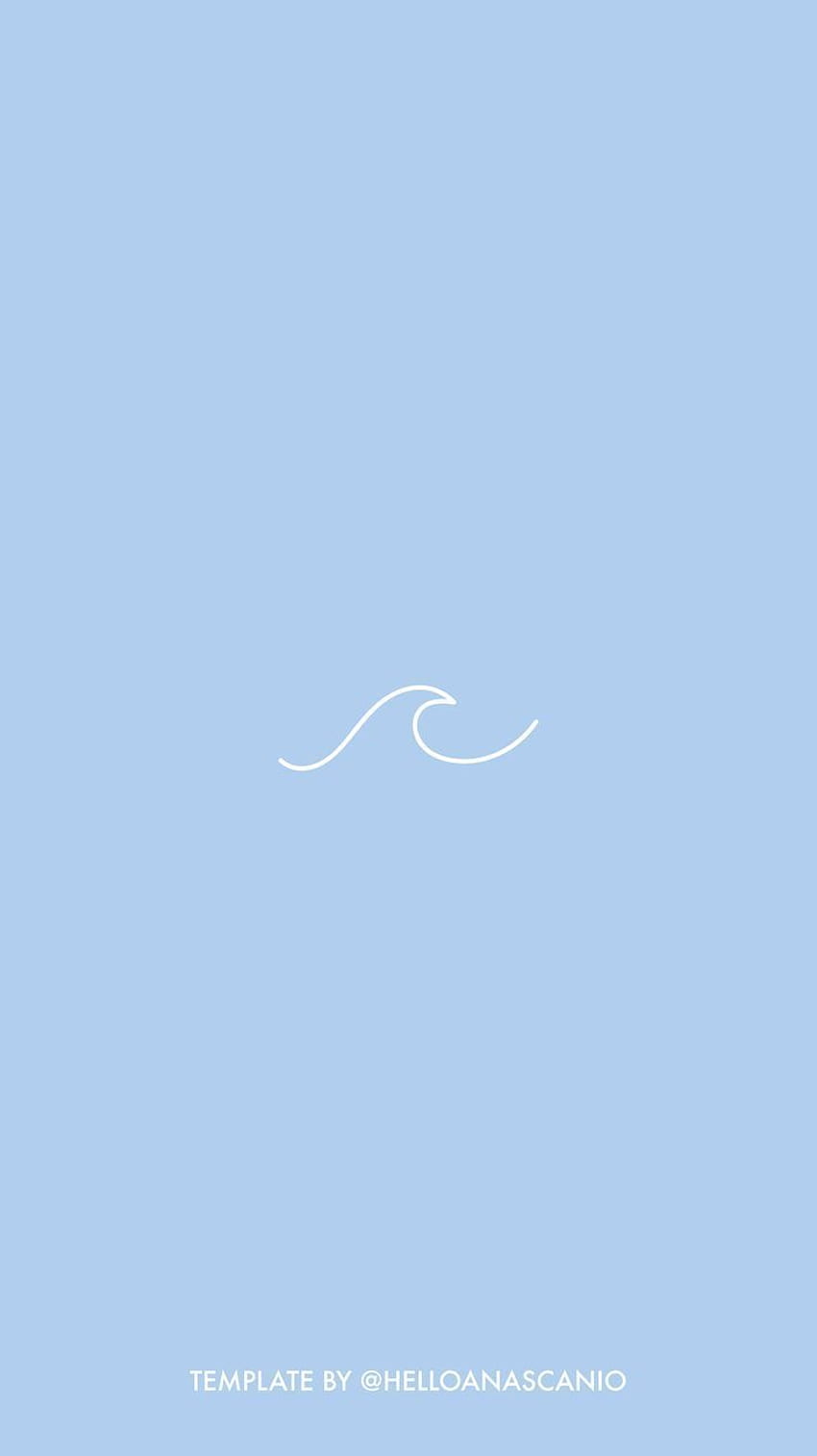 Wave, sea template for Instagram Highlights Stories by Ana Ascanio / Plantilla o. HD phone wallpaper
