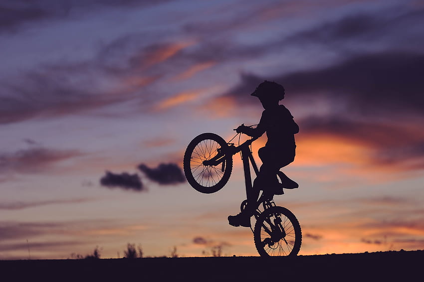/ boy bicycle bike and wheelie, Boys Bike HD wallpaper