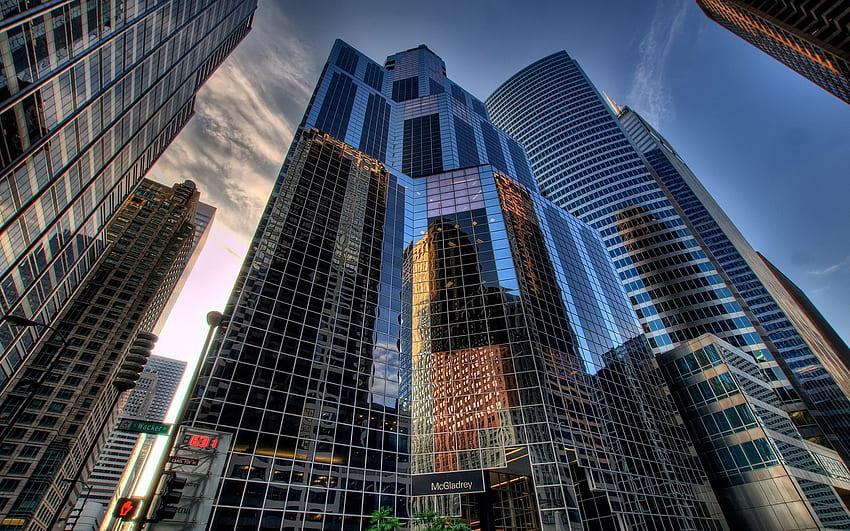 都市, 家, アメリカ, 都市, 超高層ビル, アメリカ, r, アメリカ, シカゴ, 状態 高画質の壁紙