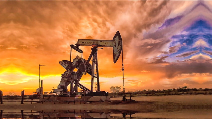 Pole naftowe, Teksas kraj Tapeta HD