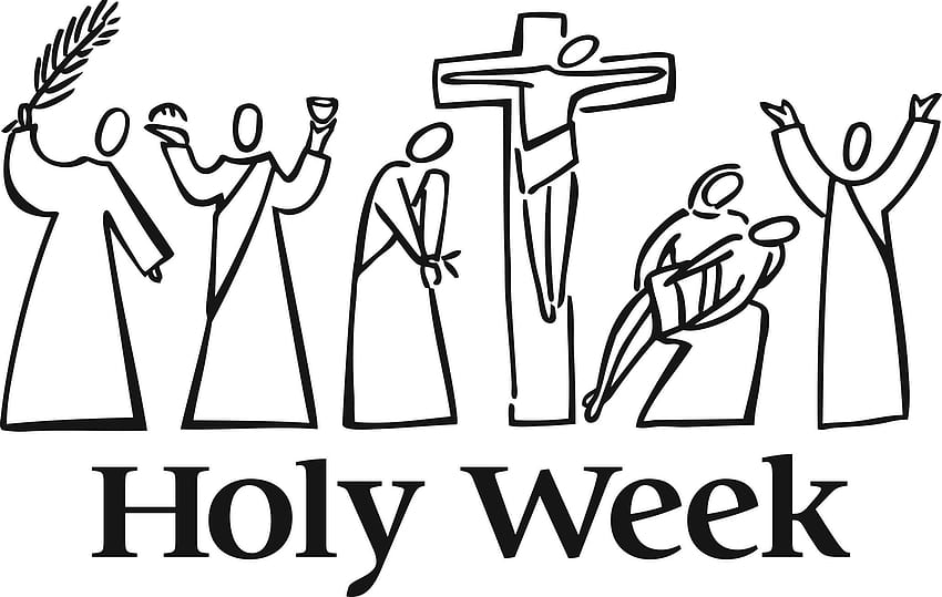 Religious Clipart Holy Week - Holy Week Clipart Black And White - & Background HD wallpaper