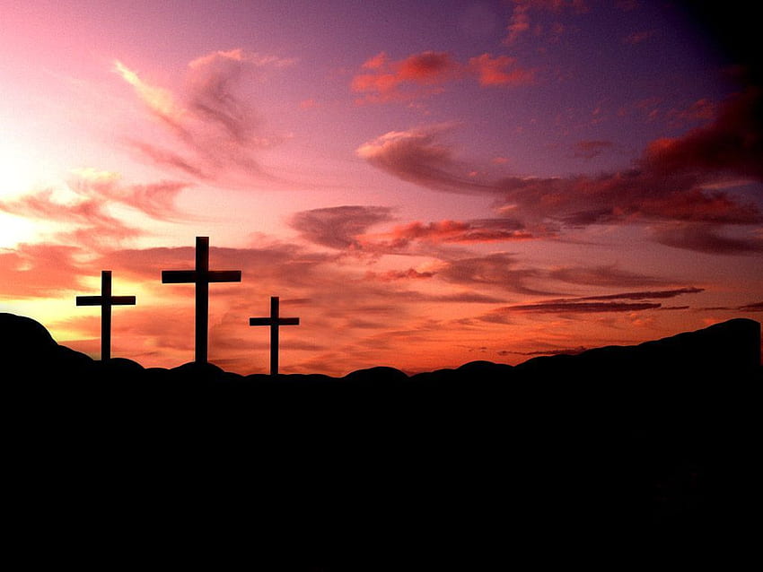 Croix Pâques W. Jésus sur la croix, jour de la résurrection, verset de, semaine sainte Fond d'écran HD
