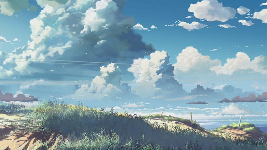 Corn field, anime, landscape HD wallpaper | Wallpaper Flare