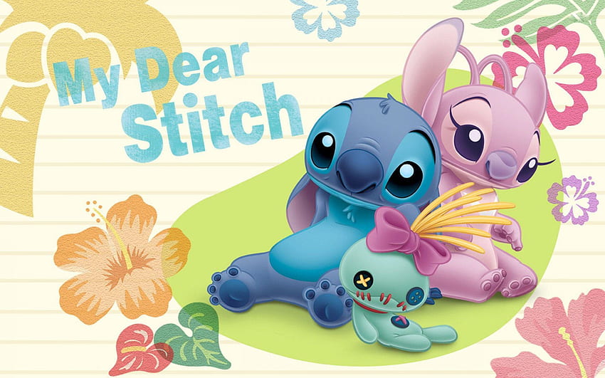 Stitch, Stitch Disney лаптоп HD тапет