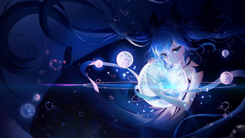 Hatsune Miku , Anime girl, Dream, Cosmos, Universe, Magic, , Fantasy HD wallpaper