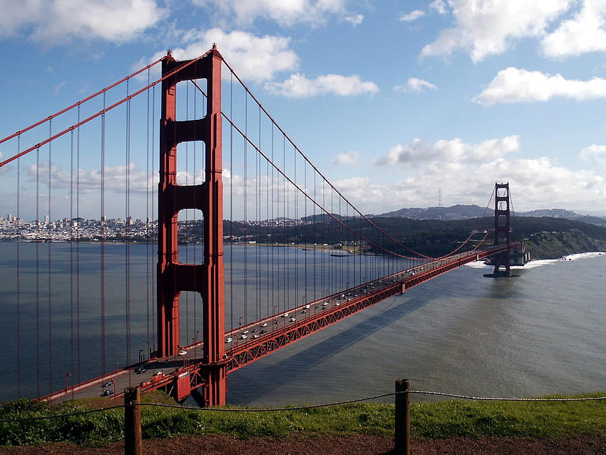 Най-добрият Golden Gate - мостът Golden Gate, известни мостове HD тапет