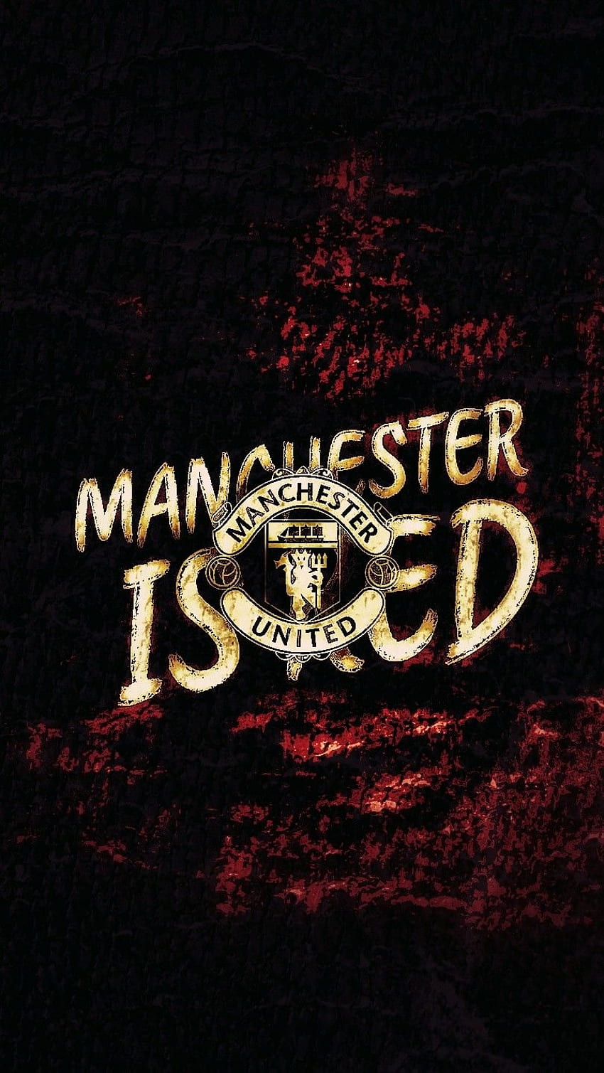 Manchester zjednoczony. zrobione, Olahraga, Manchester United Black Tapeta na telefon HD