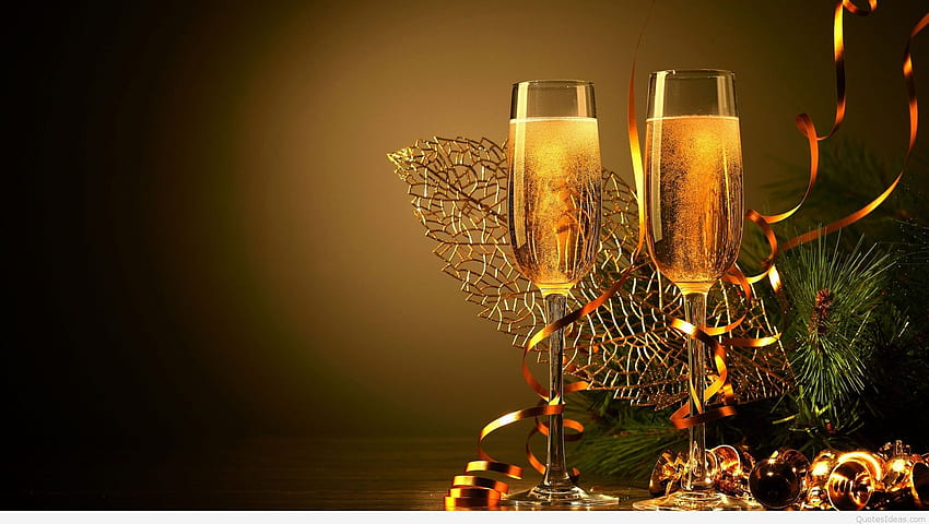 Top Happy new year champagne background 2016 HD wallpaper