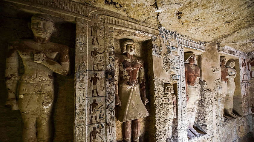 Ägypten entdeckt 4.400 Jahre altes Priestergrab in „außergewöhnlichem“ Zustand ABC News, Egyptian Tomb HD-Hintergrundbild