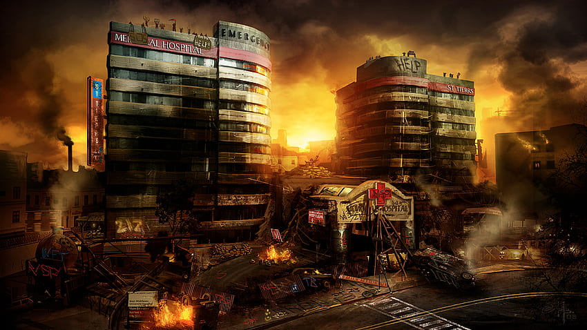 Burning city background HD wallpapers | Pxfuel