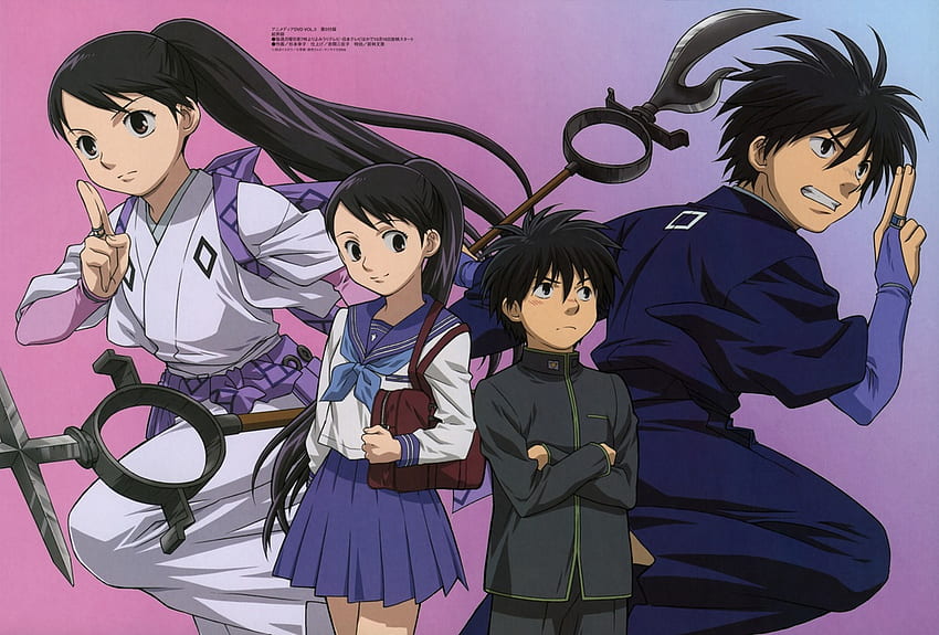 Kekkasishi, bunt, Mädchen, Anime, Junge HD-Hintergrundbild