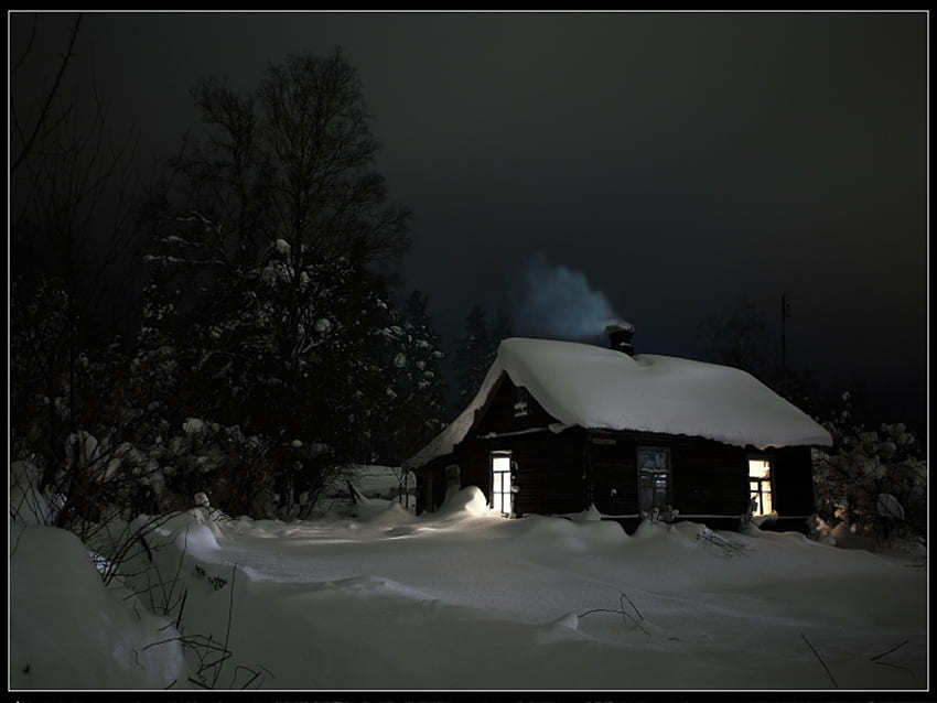 Boże Narodzenie, zima, noc, fotografia, śnieg, Boże Narodzenie Tapeta HD
