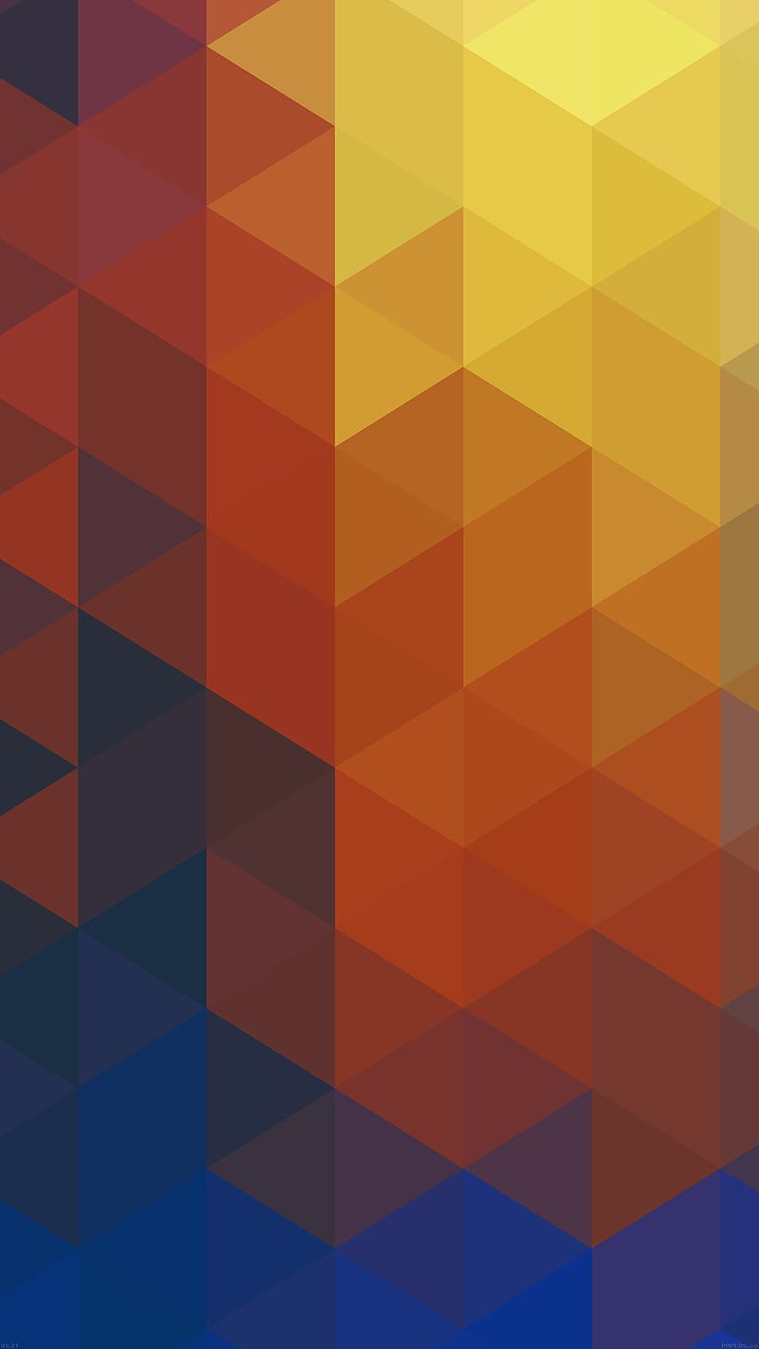 iPhone7papers - triangle world yellow pattern, Matte Orange HD phone wallpaper