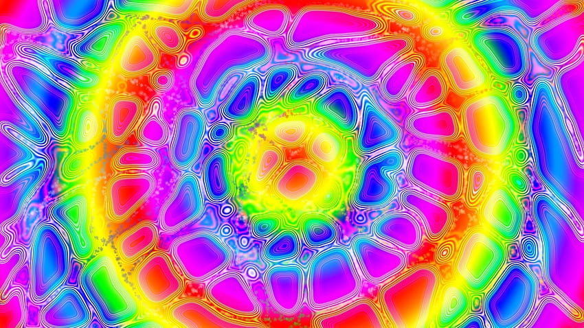 Rainbow mandala, digital, abstract, rainbow, mandala, art, kaleidoscope HD wallpaper