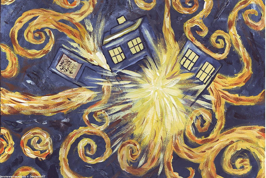 doctor who wallpaper van gogh