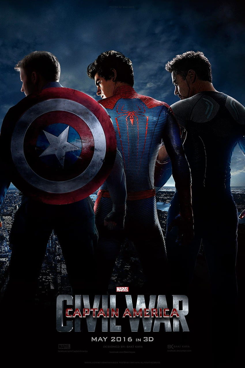 Mohans Filme: Captain America, Bürgerkrieg – Zusammenbruch von innen, Bürgerkrieg von Spider-Man HD-Handy-Hintergrundbild