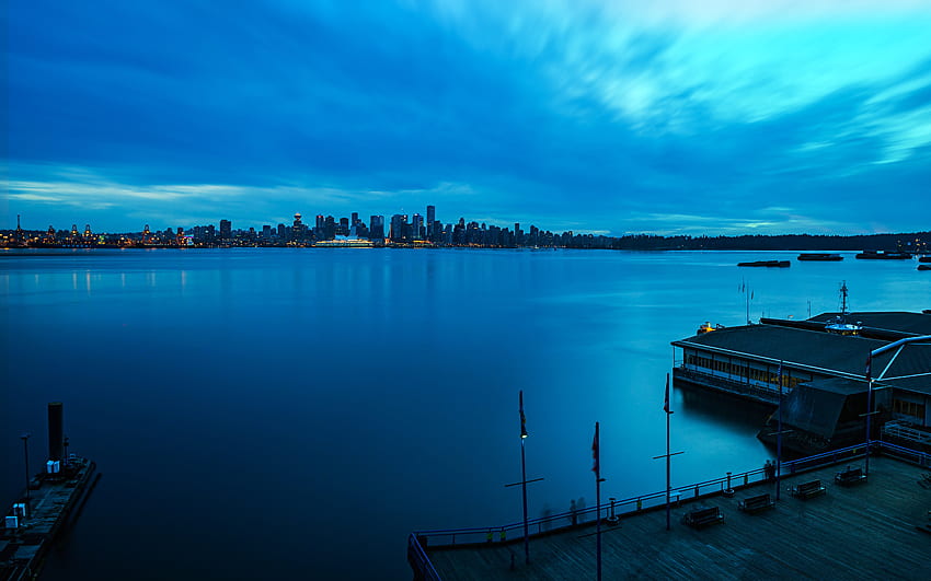 Canada Lonsdale Quay North Vancouver Mer Nature Côte Villes Fond d'écran HD