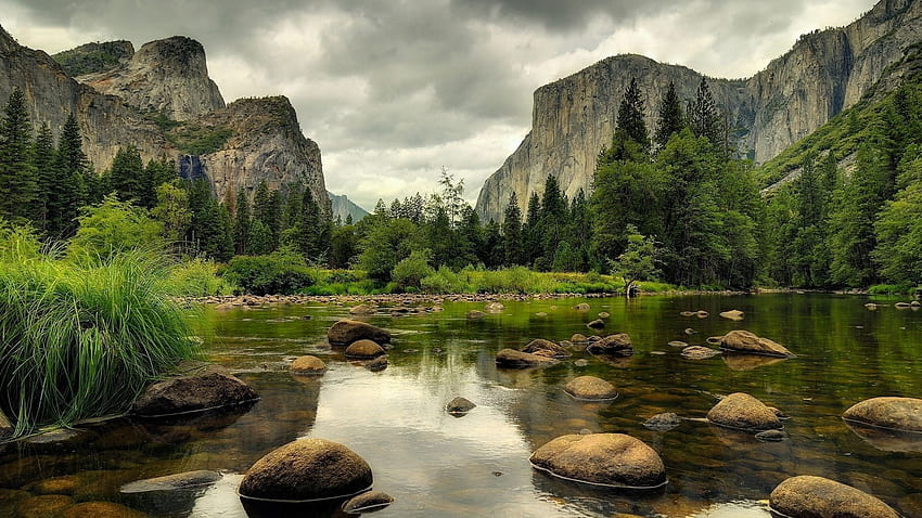 Yosemite Nationalpark in Kalifornien HD-Hintergrundbild