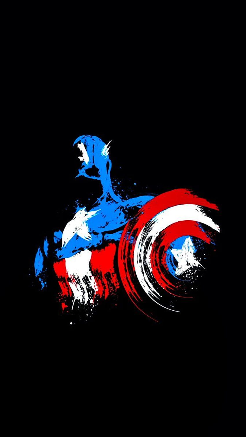 Kevin D. - Captain America is the first Avenger⭐, 캡틴 아메리카 AMOLED HD 전화 배경 화면