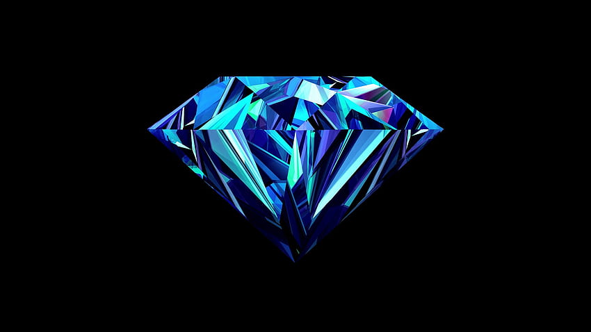 Blue Diamond Latar Belakang Hitam Baru Blue Diamond Ellipses Inspirasi - Kiri The Hudson, Black Diamonds Wallpaper HD