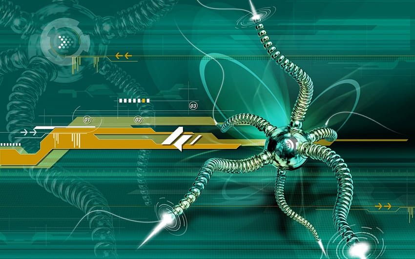 Web Spider , abstract, 3d HD wallpaper