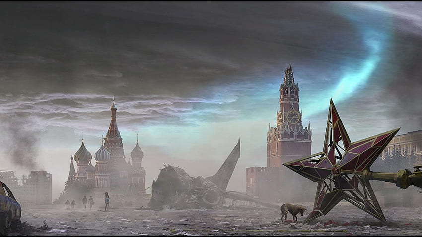 Moscow disasters red square post apocalyptic russian HD wallpaper