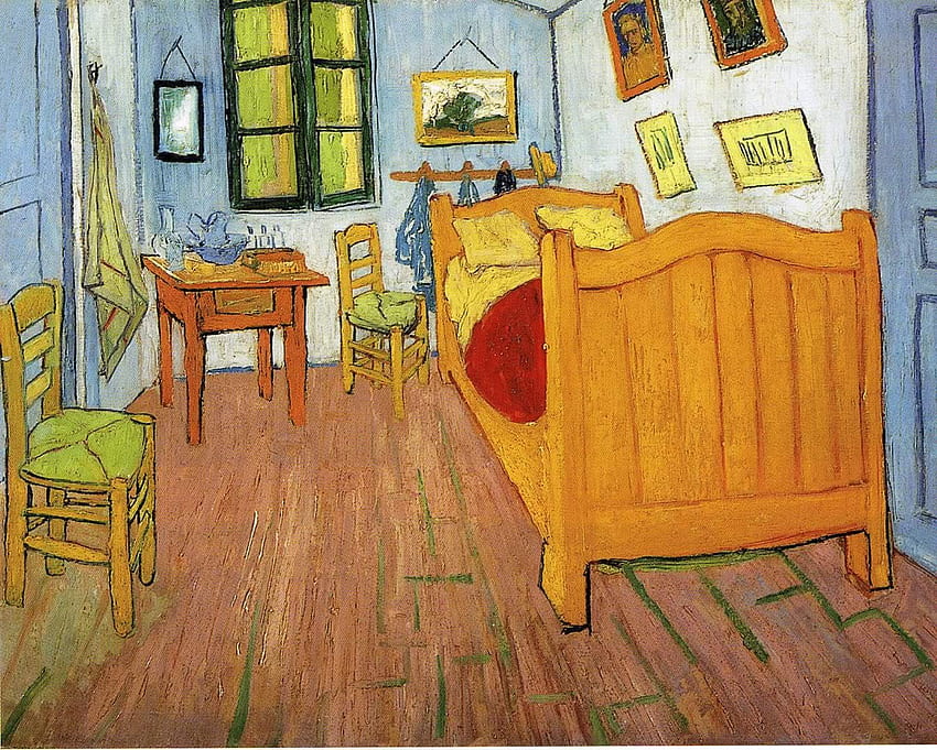 Sypialnia Vincenta w Arles - Vincent Van Gogh, Malarstwo Vincenta Van Gogha Tapeta HD