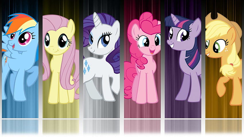 My Little Pony FIM 6 Mane Abstract . My little pony , My little pony, Pony, Mane Six HD wallpaper
