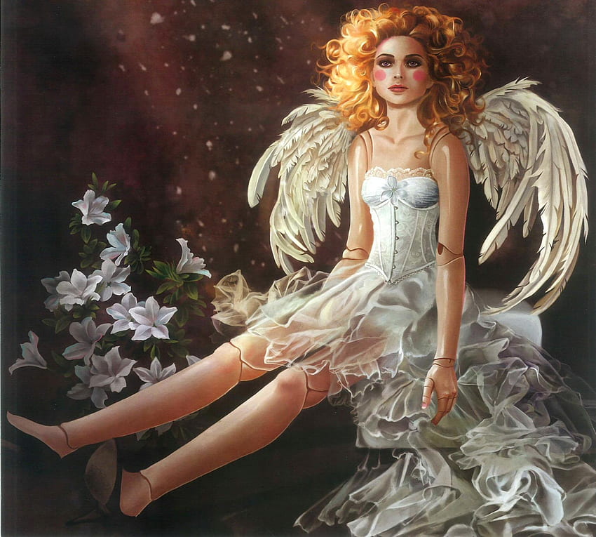 Oct Ángel, otro, ángel, 3d, arte fondo de pantalla
