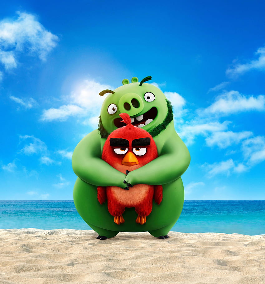 Película, piggy y birdy, Angry Birds Movie 2 fondo de pantalla del teléfono